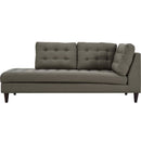 Alaric Upholstered Fabric Left Facing Bumper
