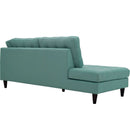 Alaric Upholstered Fabric Left Facing Bumper