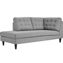 Alaric Upholstered Fabric Left Facing Bumper