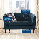 Jamal Upholstered Fabric Loveseat