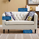 Jamal Upholstered Fabric Loveseat