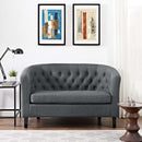 Jamal Upholstered Fabric Loveseat