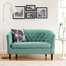Jamal Upholstered Fabric Loveseat