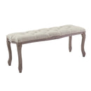 Alan Vintage French Upholstered Fabric Bench