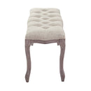 Alan Vintage French Upholstered Fabric Bench