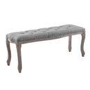 Alan Vintage French Upholstered Fabric Bench