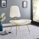 Iker Performance Velvet Lounge Chair
