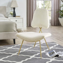 Iker Performance Velvet Lounge Chair