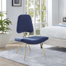 Iker Performance Velvet Lounge Chair
