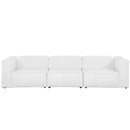 Linda 3 Piece Upholstered Fabric Sectional Sofa Set
