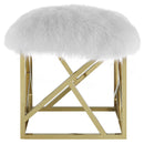 Kaden Sheepskin Ottoman