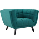 Atharv 3 Piece Upholstered Fabric Sofa Loveseat and Armchair Set