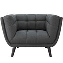 Atharv 2 Piece Upholstered Fabric Sofa and Armchair Set