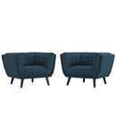 Atharv 2 Piece Upholstered Fabric Armchair Set