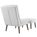 Ariel Upholstered Lounge Chair and Ottoman