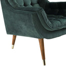 Allyson Button Tufted Performance Velvet Lounge Chair