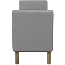 Avyaan Tufted Button Upholstered Fabric Accent Bench