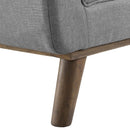 Avyaan Tufted Button Upholstered Fabric Accent Bench