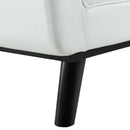 Avyaan Tufted Button Faux Leather Accent Bench