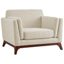 Tobias Upholstered Fabric Armchair