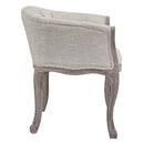 Yehuda Vintage French Upholstered Fabric Dining Armchair Set of 2