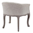 Yehuda Vintage French Upholstered Fabric Dining Armchair Set of 2