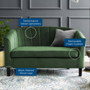 Jamal Channel Tufted Performance Velvet Loveseat