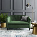 Jamal Channel Tufted Performance Velvet Loveseat