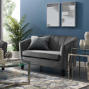 Jamal Channel Tufted Performance Velvet Loveseat