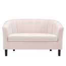 Jamal Channel Tufted Performance Velvet Loveseat