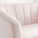 Jamal Channel Tufted Performance Velvet Loveseat