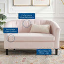 Jamal Channel Tufted Performance Velvet Loveseat