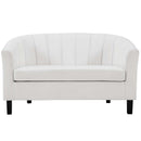 Jamal Channel Tufted Performance Velvet Loveseat