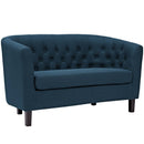 Julianna 3 Piece Upholstered Fabric Loveseat and Armchair Set