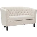 Julianna 3 Piece Upholstered Fabric Loveseat and Armchair Set