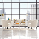 Julianna 3 Piece Upholstered Fabric Loveseat and Armchair Set