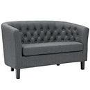 Julianna 3 Piece Upholstered Fabric Loveseat and Armchair Set