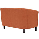 Julianna 3 Piece Upholstered Fabric Loveseat and Armchair Set