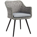 Oaklee 3 Piece Outdoor Patio Wicker Rattan Dining Set