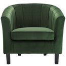 Jamal Channel Tufted Performance Velvet Armchair