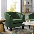 Jamal Channel Tufted Performance Velvet Armchair