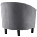 Jamal Channel Tufted Performance Velvet Armchair