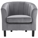 Jamal Channel Tufted Performance Velvet Armchair