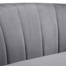 Jamal Channel Tufted Performance Velvet Armchair