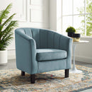 Jamal Channel Tufted Performance Velvet Armchair