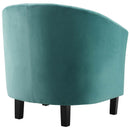 Jamal Channel Tufted Performance Velvet Armchair
