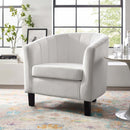 Jamal Channel Tufted Performance Velvet Armchair