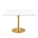 Fallon 47" Square Wood Top Dining Table