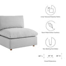 Liberty Down Filled Overstuffed Armless Chair