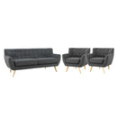 Emilia 3 Piece Living Room Set